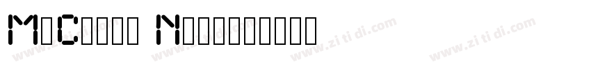 MiClock Normal字体转换